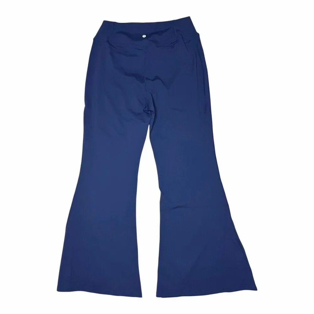 NEW HALARA HaloTek Air Navy Blue Flare Yoga Pants Women’s XL Petite Stretch Athl